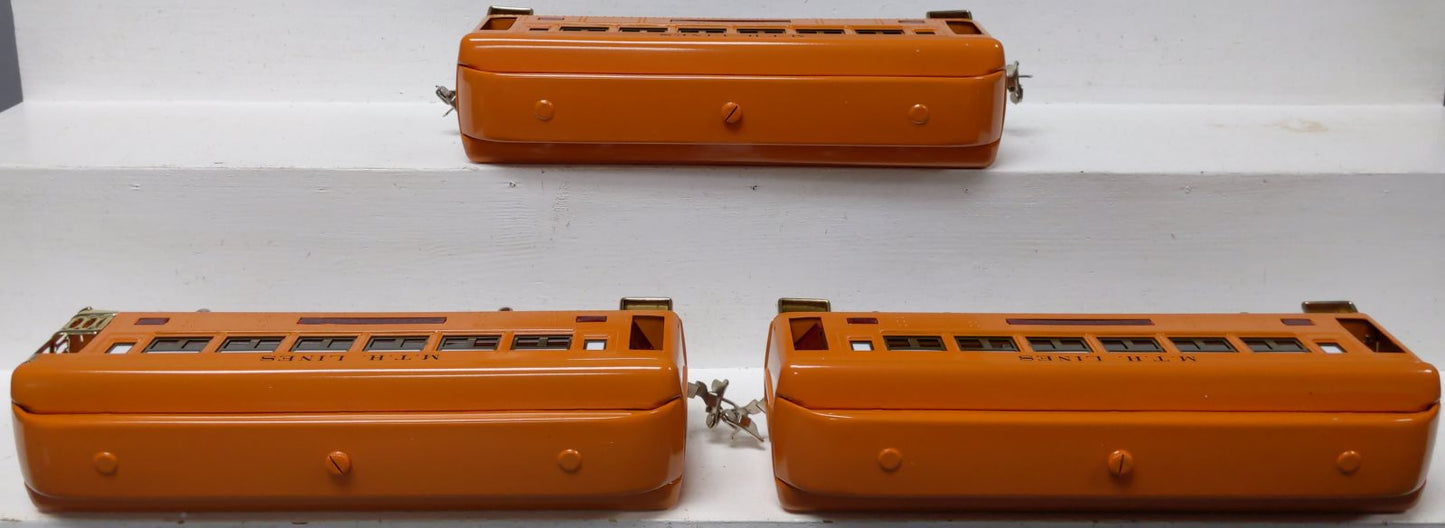 MTH 10-8042 O Orange 710 Series Passenger Car Set (Set of 3) LN/Box