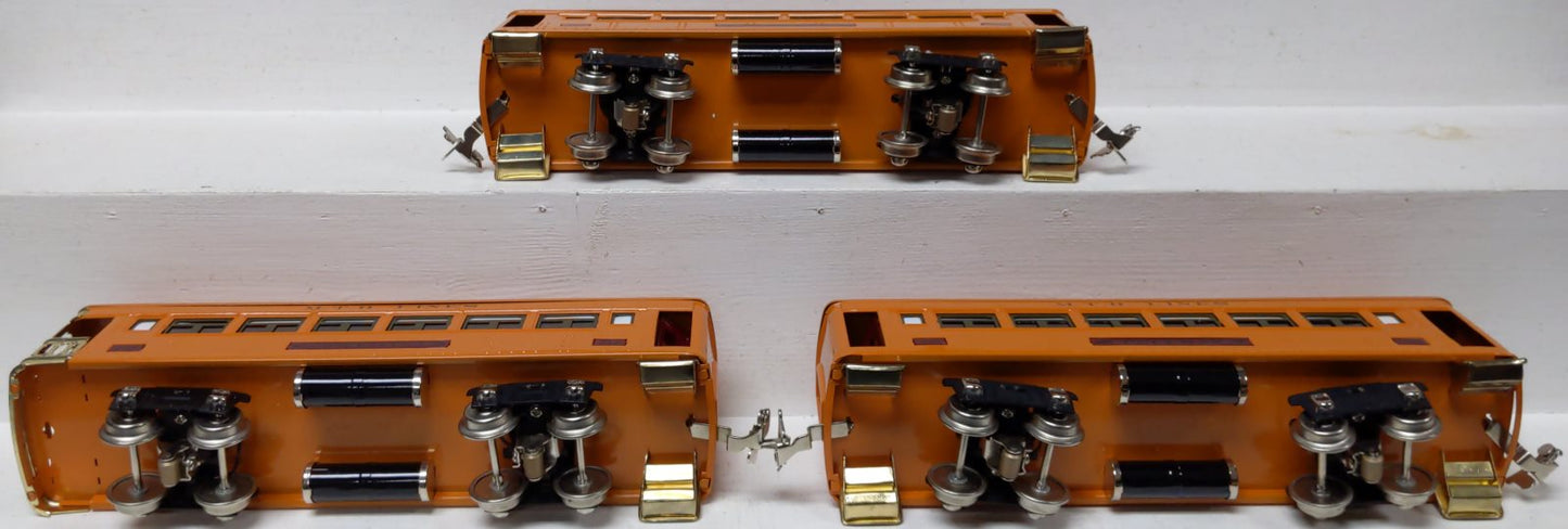 MTH 10-8042 O Orange 710 Series Passenger Car Set (Set of 3) LN/Box