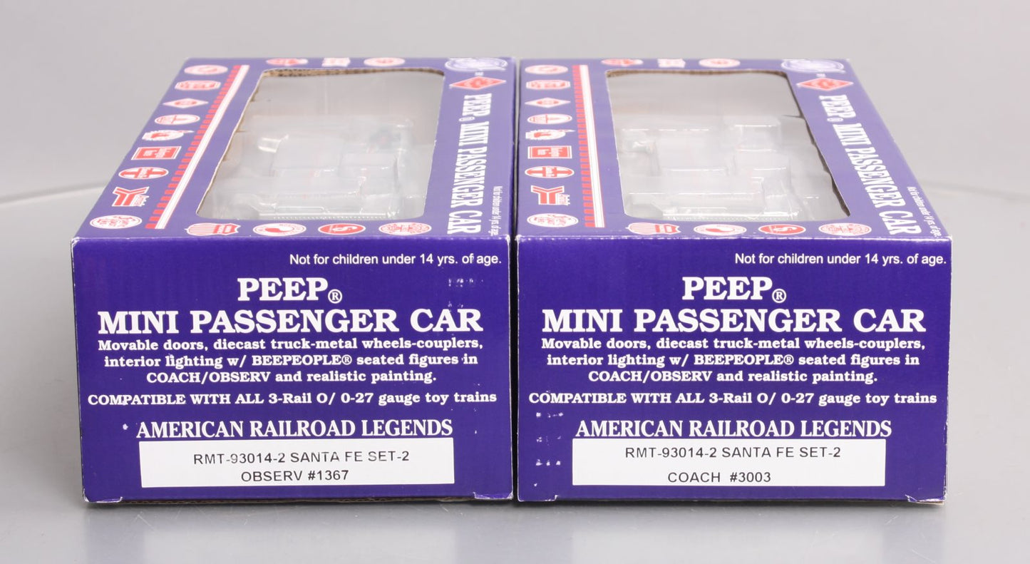 RMT 93014-2 O Santa Fe PEEP Observation/Coach Passenger Car Set