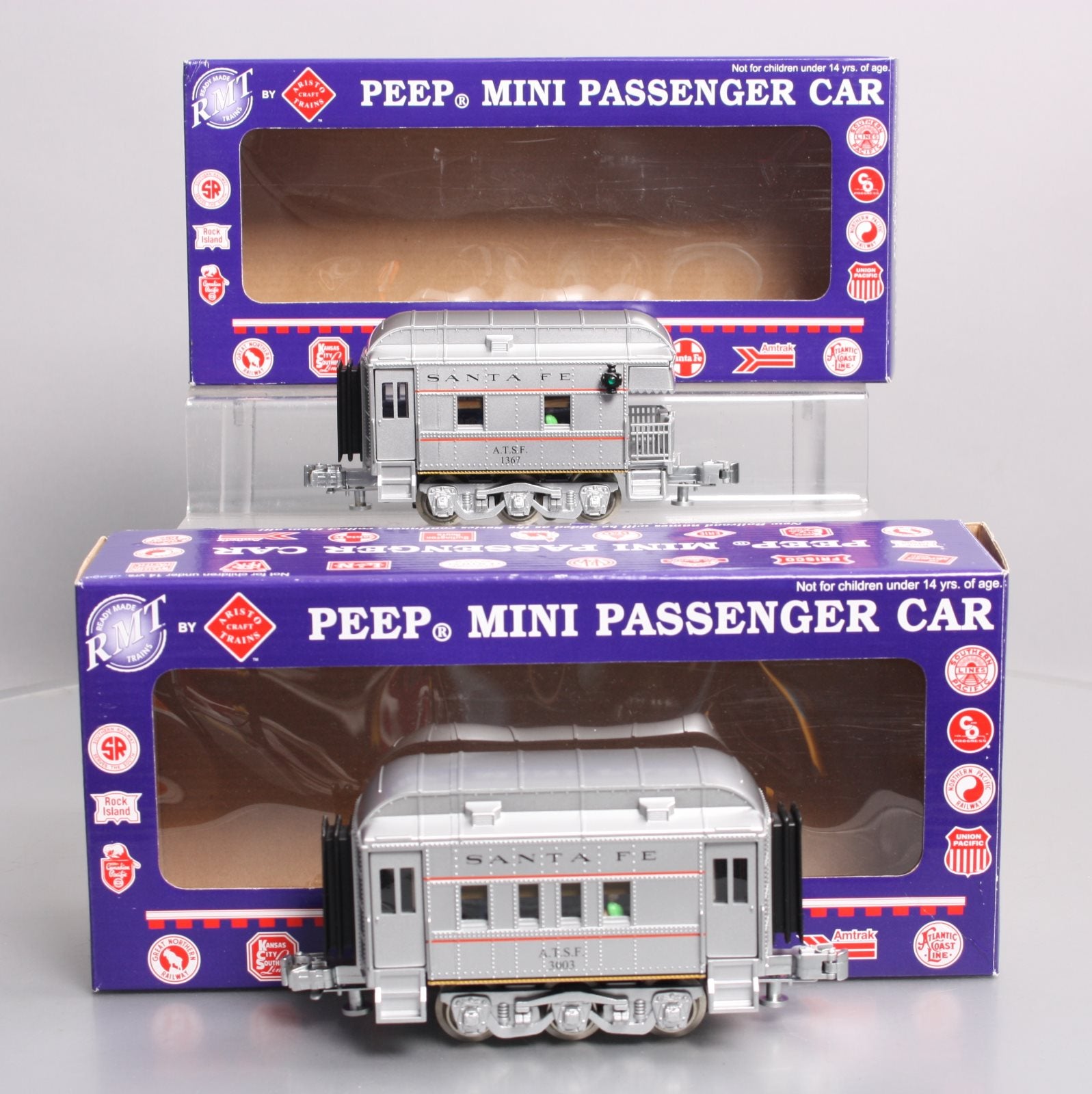 RMT 93014-2 O Santa Fe PEEP Observation/Coach Passenger Car Set