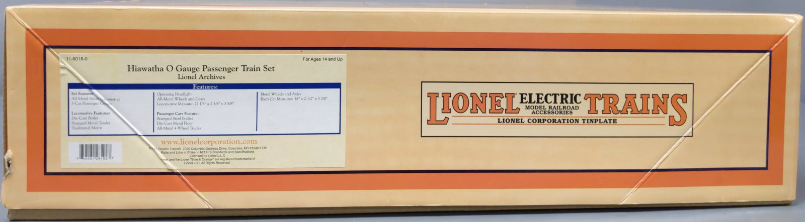 MTH 11-6018-0 O Gauge Lionel Archives Hiawatha Steam Passenger Train Set