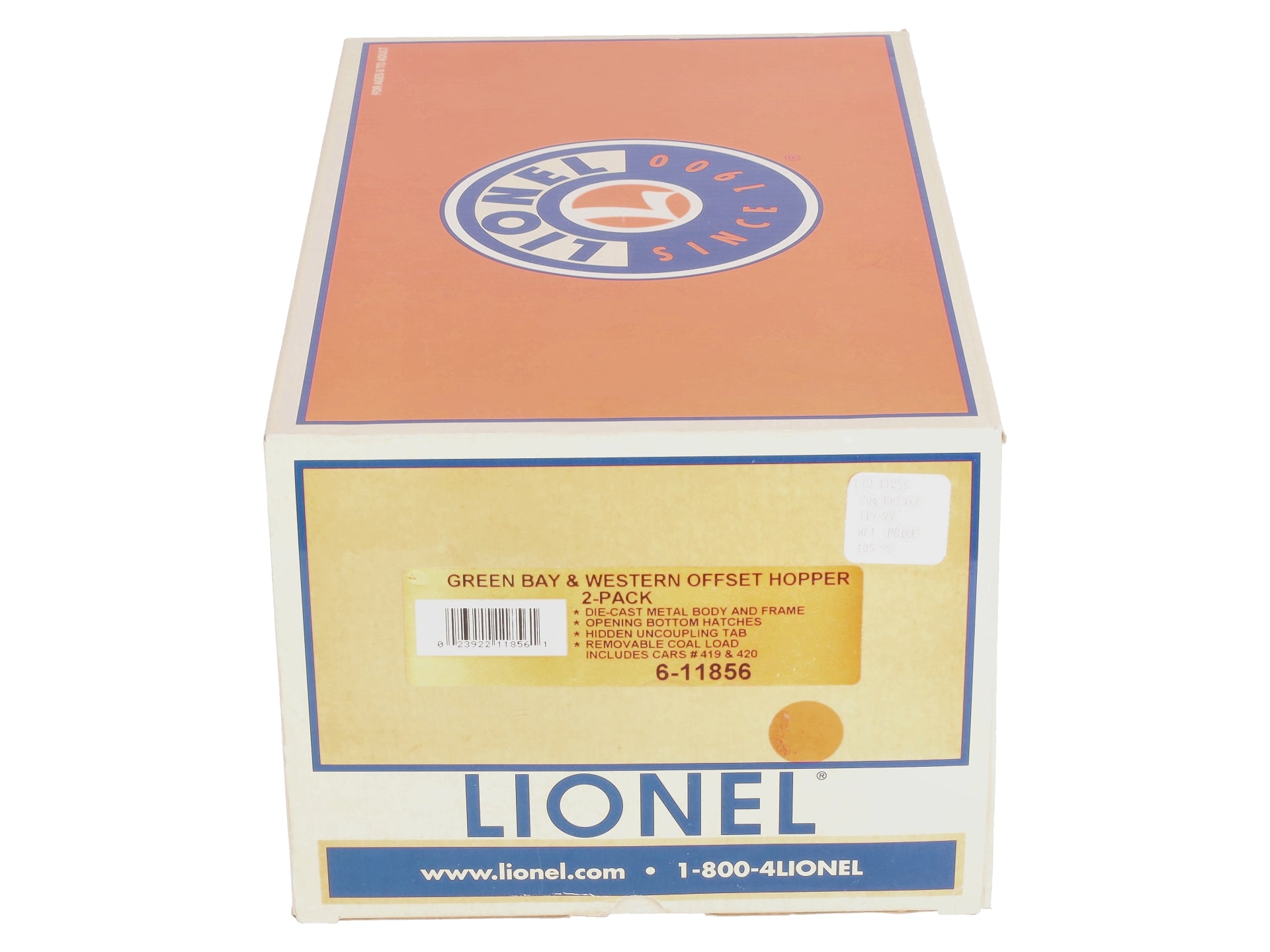 Lionel 6-11856 Green Bay & Western Hopper (Set of 2)