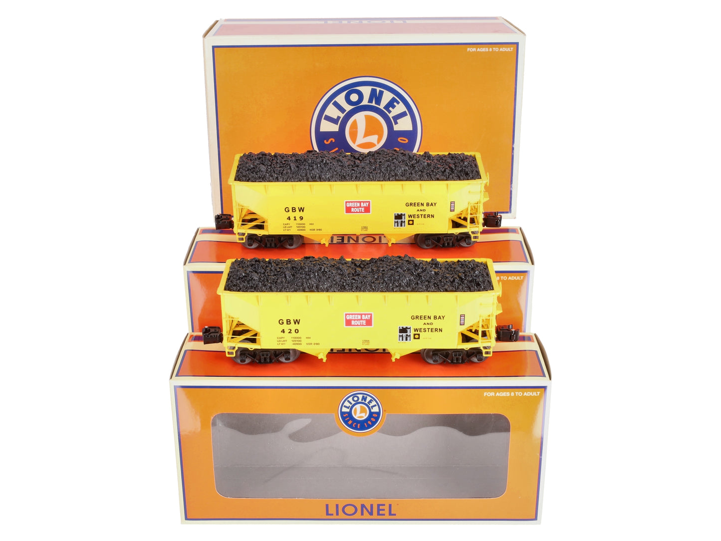 Lionel 6-11856 Green Bay & Western Hopper (Set of 2)