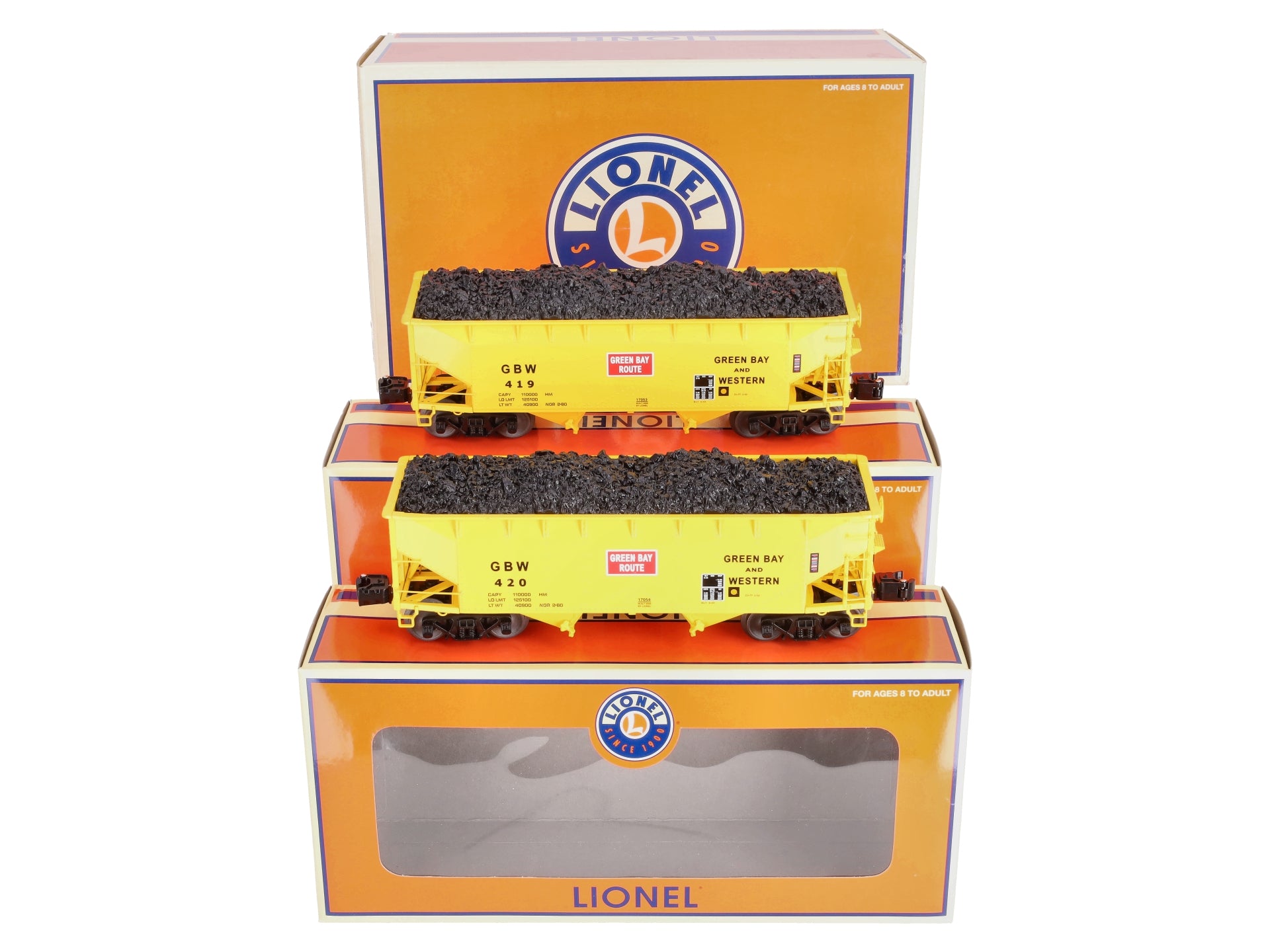Lionel 6-11856 Green Bay & Western Hopper (Set of 2)
