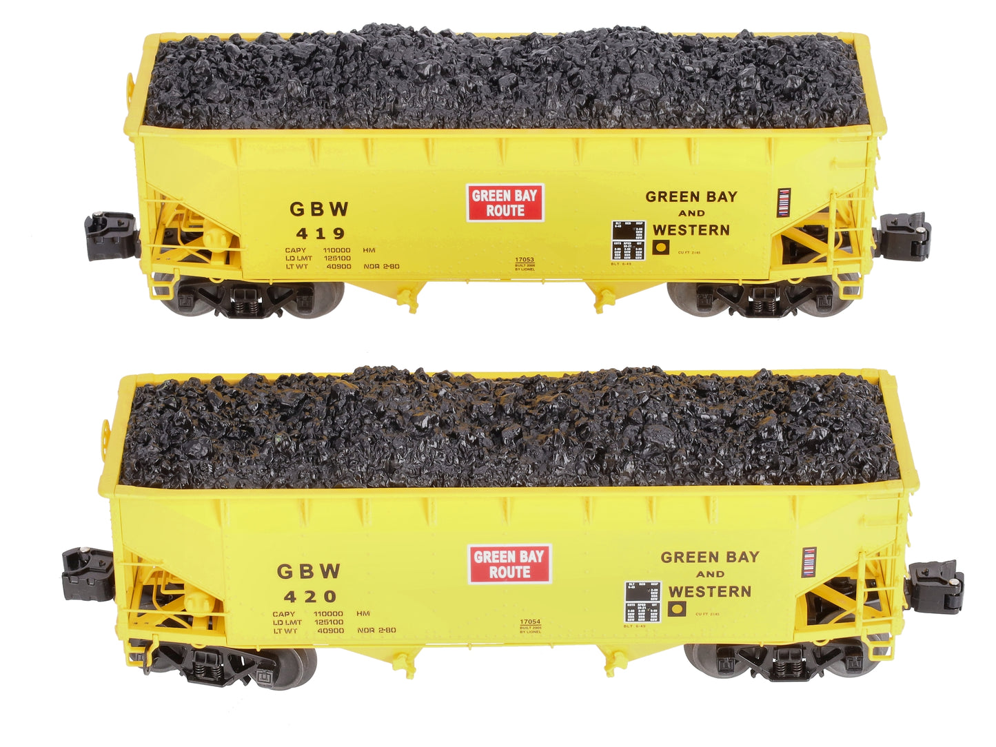 Lionel 6-11856 Green Bay & Western Hopper (Set of 2)
