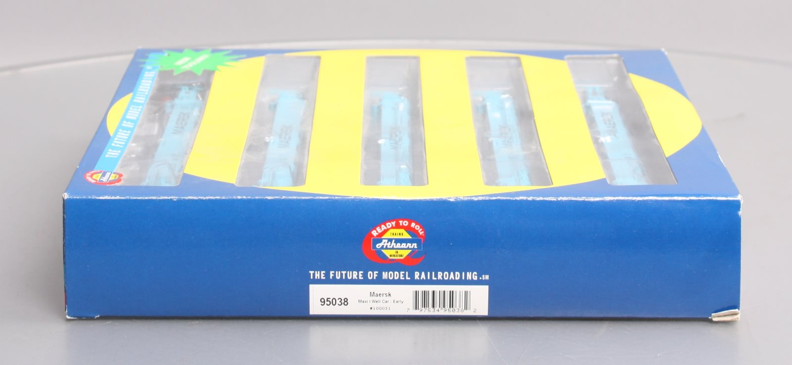 Athearn 95038 HO Maersk Maxi I Well Car/Early Ready-To-Run #100031 (Pack of 5) LN/Box