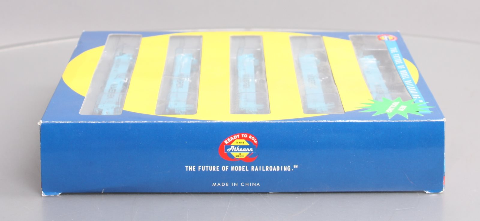 Athearn 95038 HO Maersk Maxi I Well Car/Early Ready-To-Run #100031 (Pack of 5) LN/Box