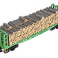 Atlas 6271-2 O Gauge Burlington Northern Pulpwood Flatcar #611301 (3-Rail) LN/Box