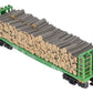 Atlas 6271-2 O Gauge Burlington Northern Pulpwood Flatcar #611301 (3-Rail) LN/Box