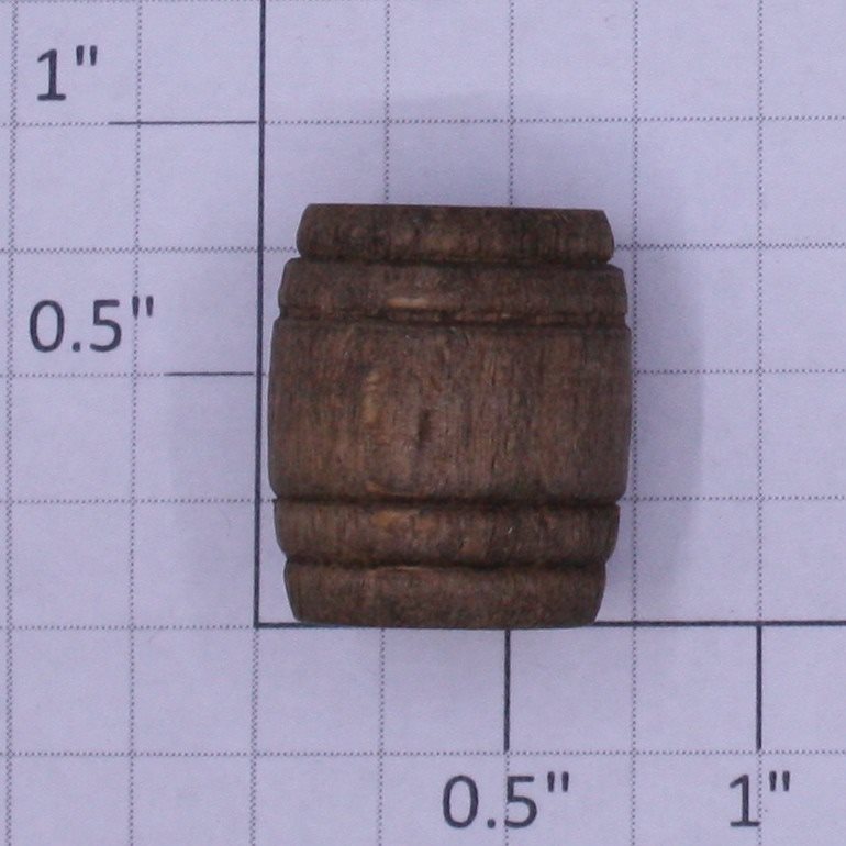 Acme 0715-1432 O Gauge Stained Wooden Pickle Barrel with Flat Ends