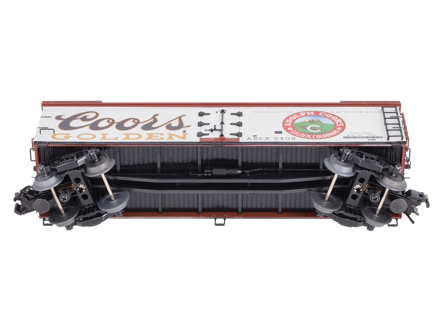 Atlas 8141-2 O Coors Beer Reefer Car #5409 (3 Rail) LN/Box