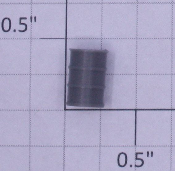 Acme 0715-0831 HO Gauge Gray Plastic Oil Drums