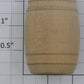 Acme 1000X-952 Large Unstained Wooden Pickle Barrel 1 5/8" x 1 1/8"