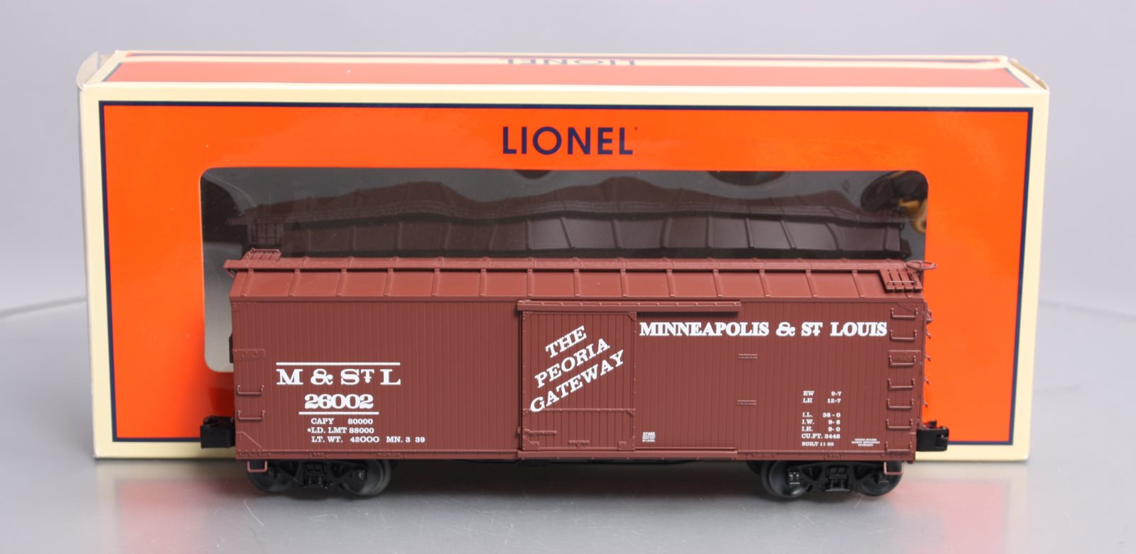 Lionel 6-27460 O M&STL Double-Sheathed Boxcar