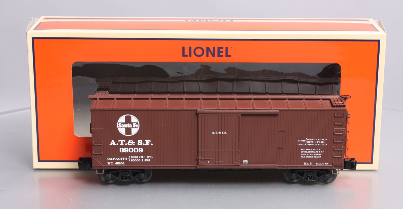 Lionel 6-17747 O Santa Fe Double-Sheathed Boxcar #39009