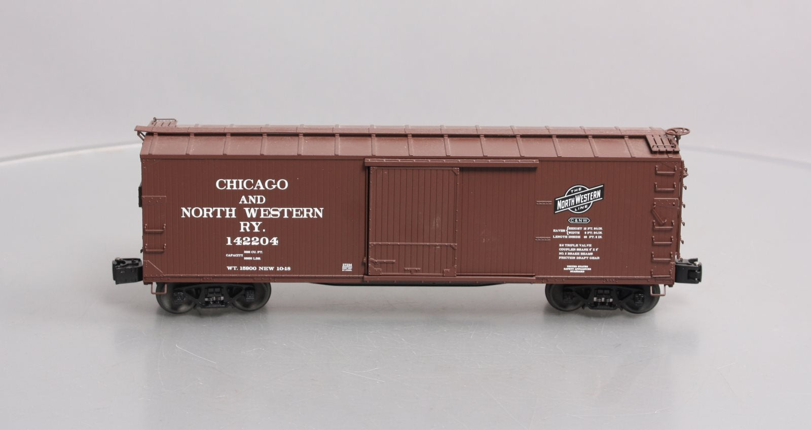 Lionel 6-27234 O Gauge Chicago & North Western Double-Sheathed Boxcar #142204