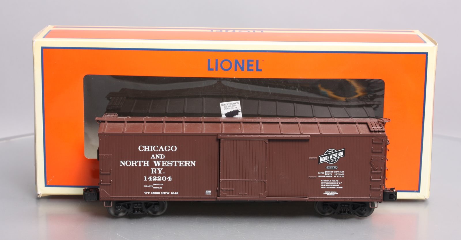 Lionel 6-27234 O Gauge Chicago & North Western Double-Sheathed Boxcar #142204 EX/Box
