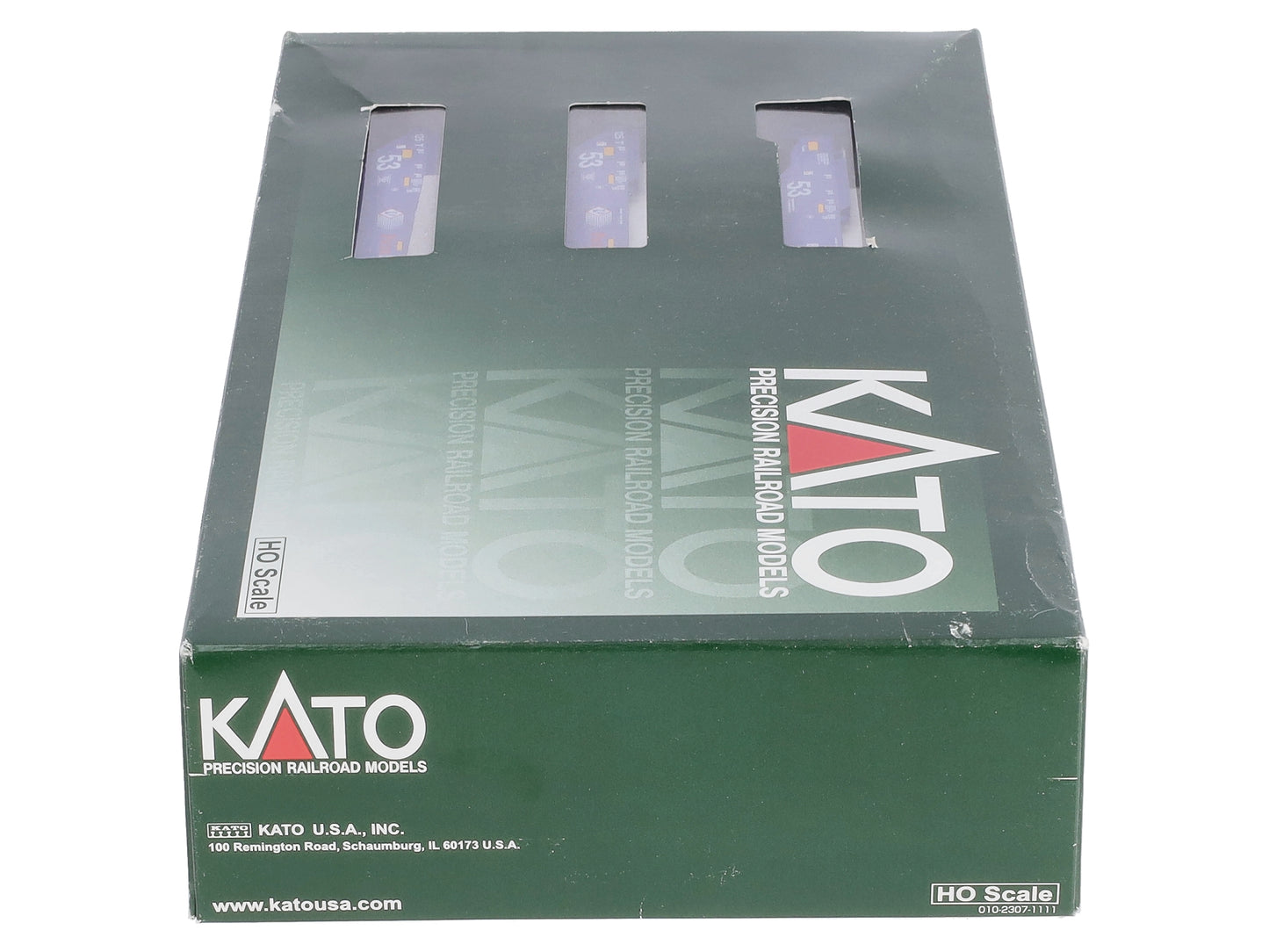 Kato 30-9040 HO Gunderson Maxi IV 3-Unit Well Car - Ready to Run