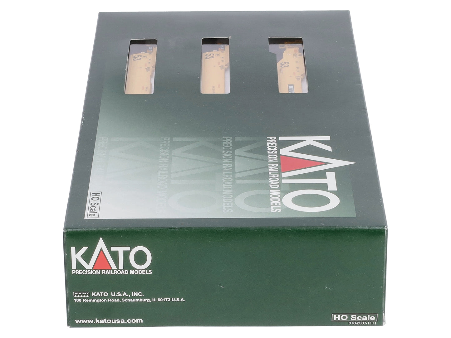 Kato 30-9052 HO Scale TTX Maxi-IV Double Stack 3 Unit Well Car Set #766519
