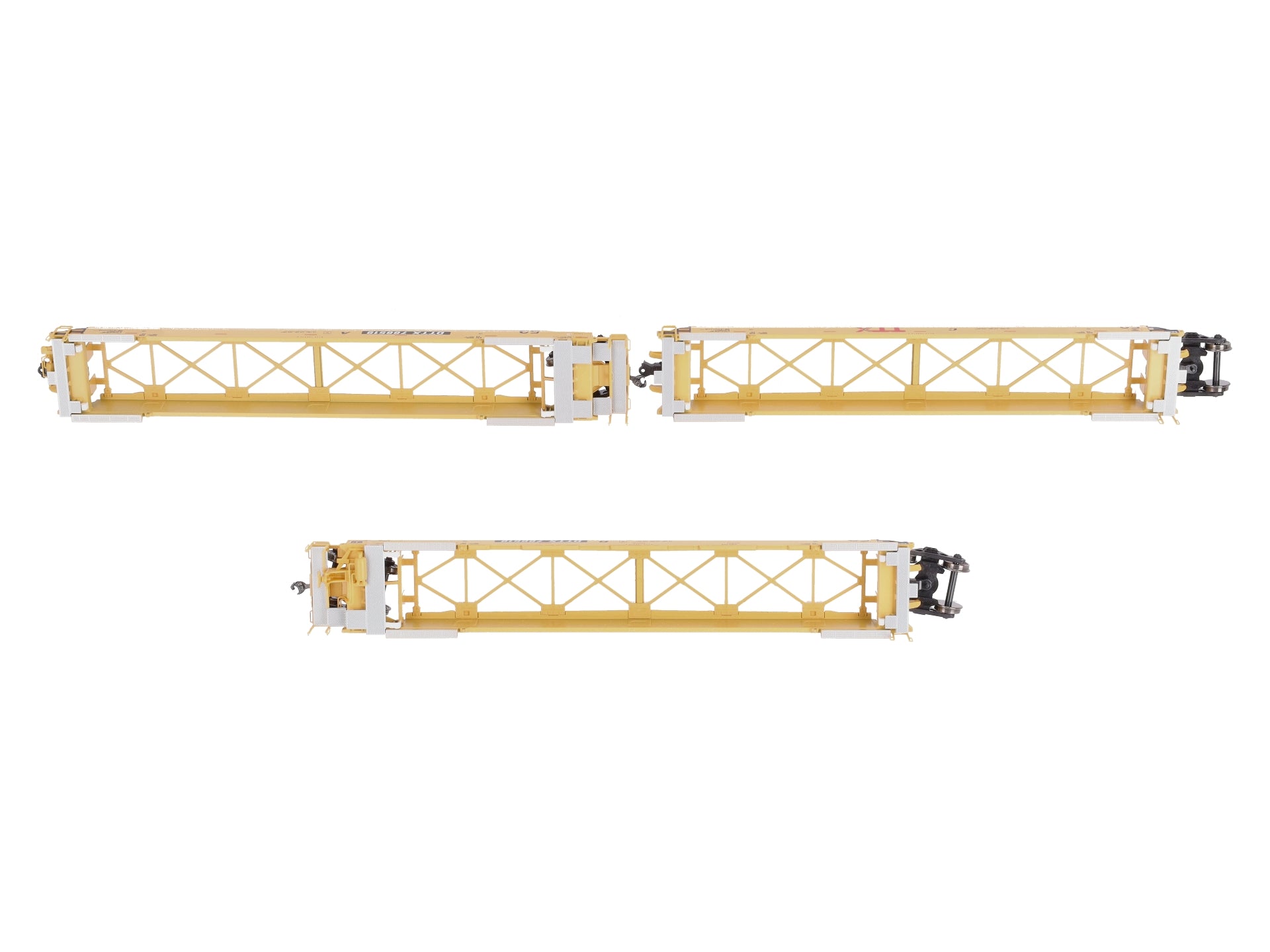 Kato 30-9052 HO Scale TTX Maxi-IV Double Stack 3 Unit Well Car Set #766519