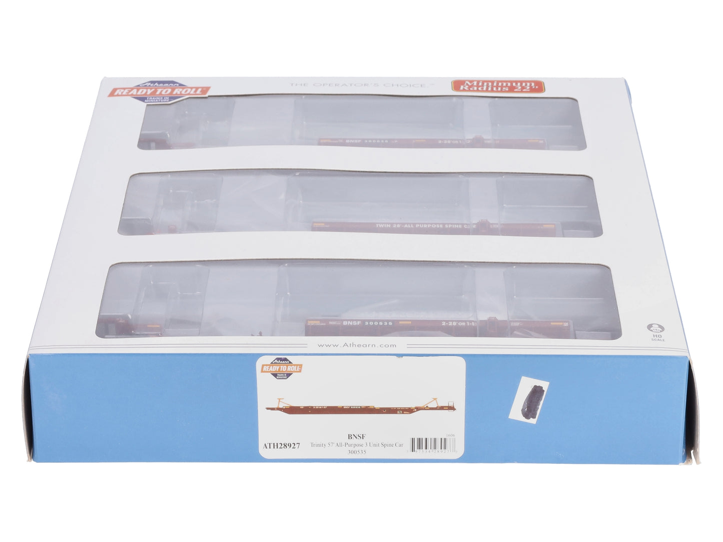 Athearn 28927 HO BNSF RTR 57' Trinity Spine Car #300535