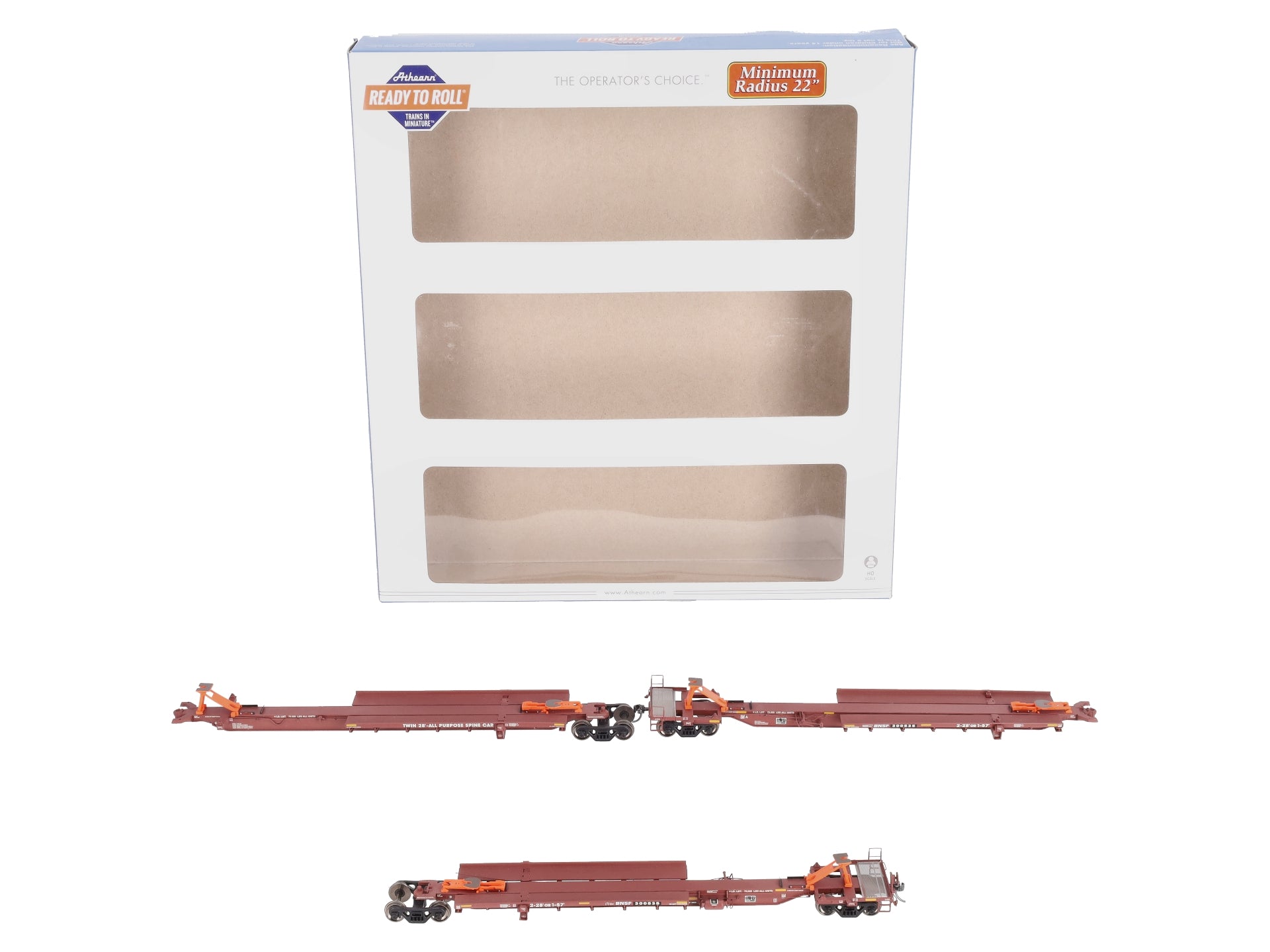 Athearn 28927 HO BNSF RTR 57' Trinity Spine Car #300535