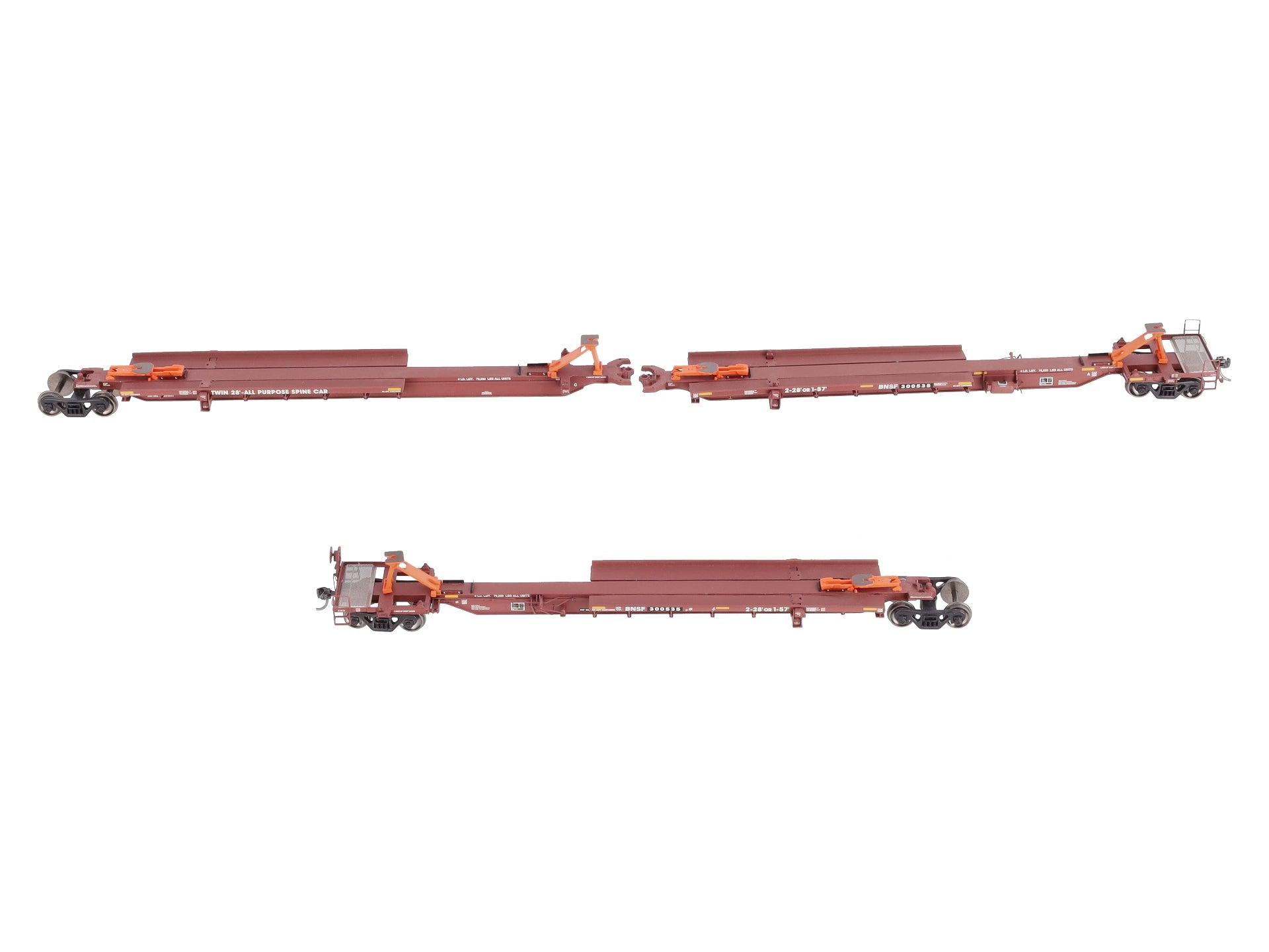 Athearn 28927 HO BNSF RTR 57' Trinity Spine Car #300535