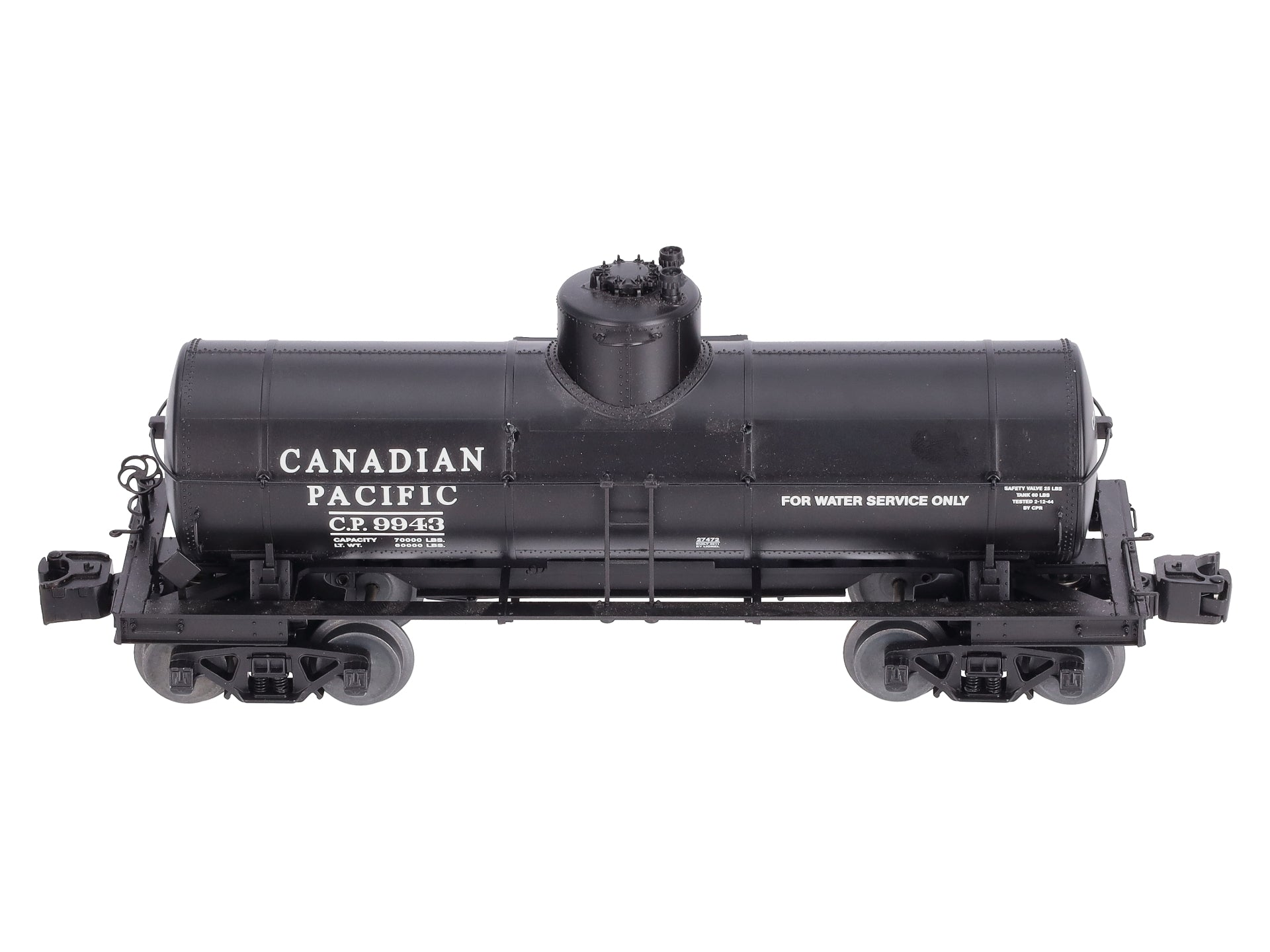 Lionel 6-27472 O Canadian Pacific 8000-Gallon Tank Car #9943