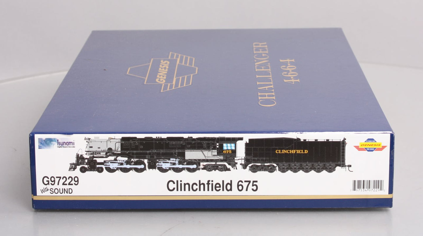 Athearn G97229 HO Clinchfield Railroad 4-6-6-4 with DCC & Sound #675