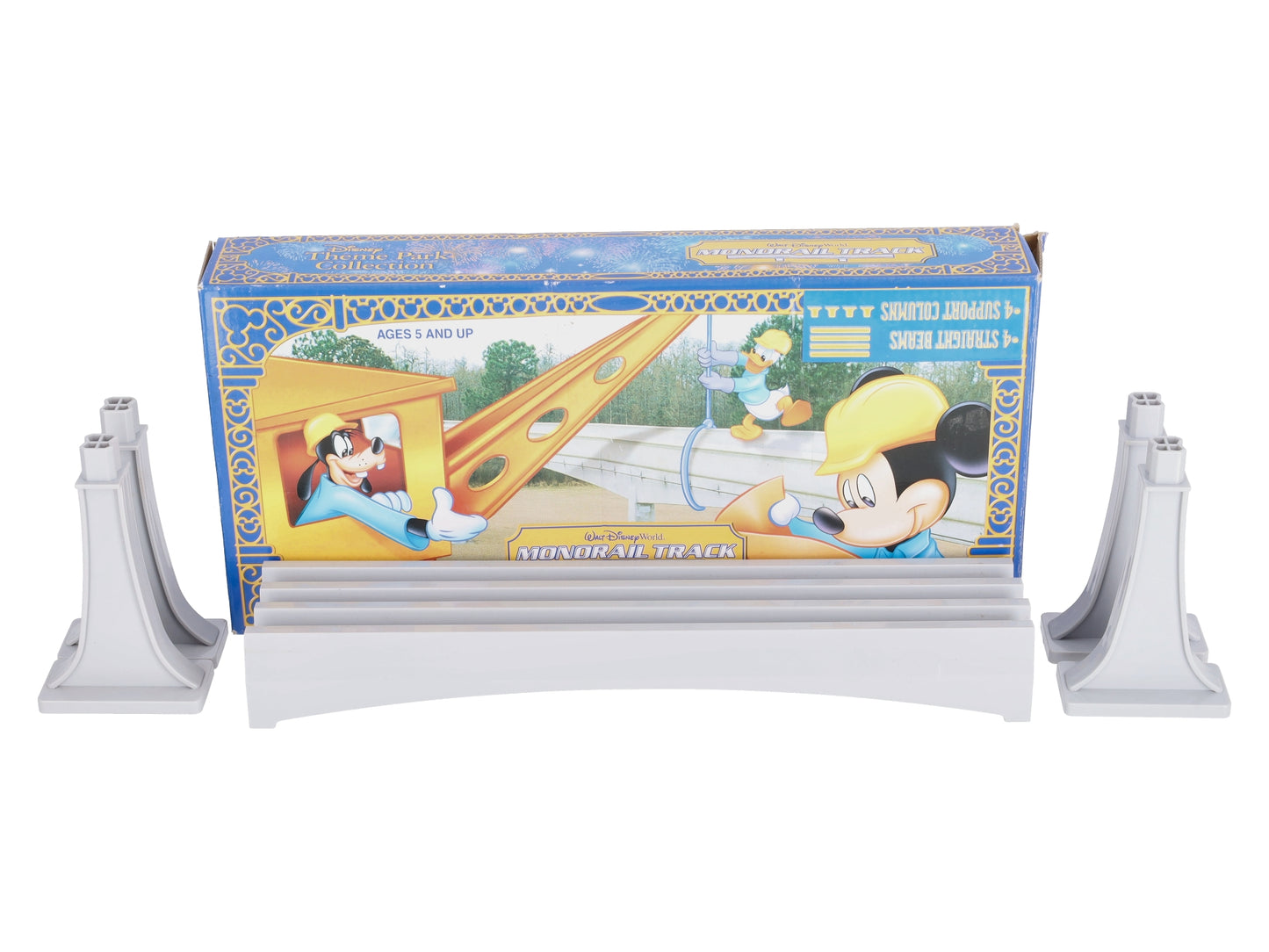 Disney 12714001 Monorail Straight Track w/ Columns Set NIB
