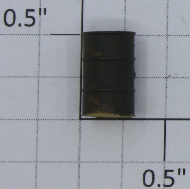 QMC 200-58 HO Scale Plastic Army Green Oil Drum