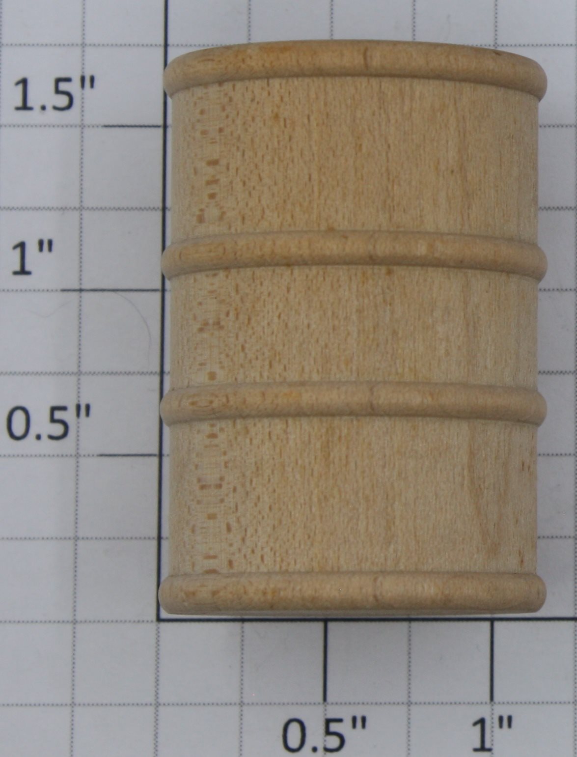 Acme 0715-0902 G Scale Unfinished Wood Oil Barrel