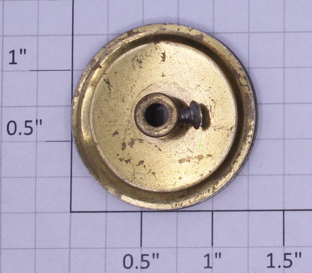 Gilbert 1931-35X Brass Plated Pulley Hub 5/16''-Screw for Hudson Erector Loco