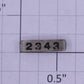 Lionel 2343-6 Right Hand Marker Lens/Number Board With Black Lettering