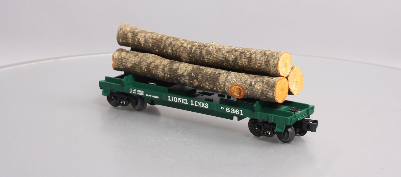 Lionel 6-39432 O PWC Flatcar w/ Logs LN/Box