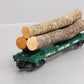 Lionel 6-39432 O PWC Flatcar w/ Logs LN/Box