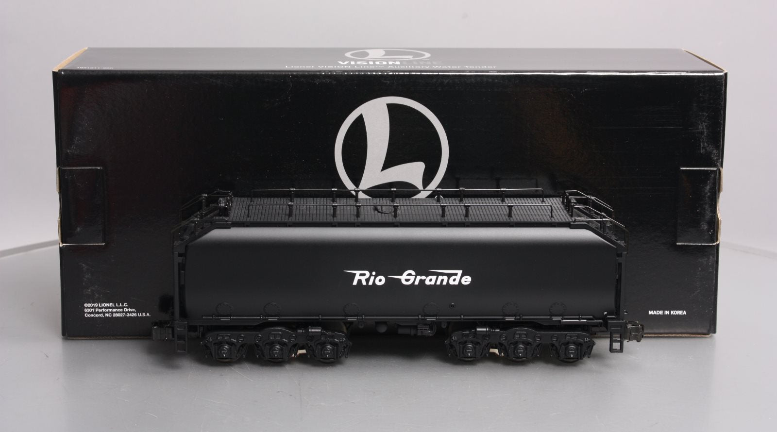 Lionel 1931330 O Gauge D&RGW BTO Vision Auxiliary Water Tender #3800A