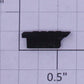 Lionel 2379-6/10 Left Hand Black Painted Raised Number Marker Lens/Number Board
