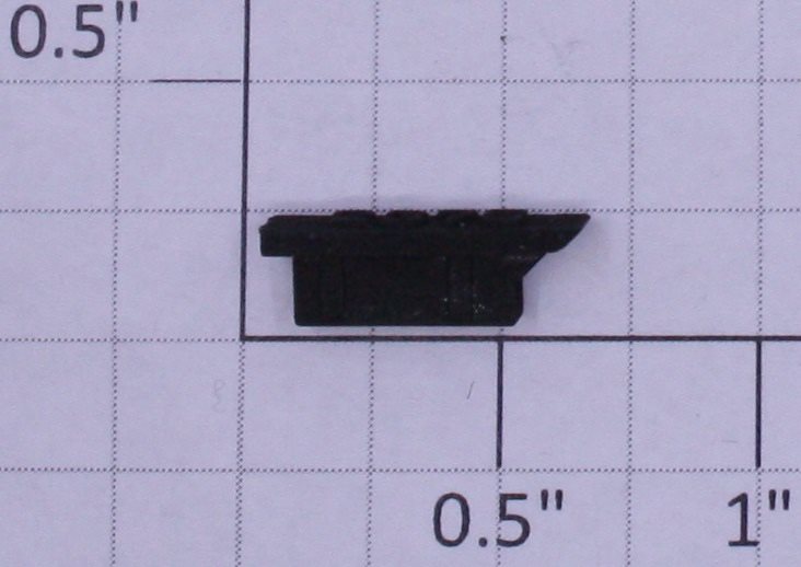 Lionel 2379-6/10 Left Hand Black Painted Raised Number Marker Lens/Number Board
