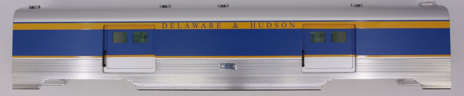 Lionel 15360-7 #51 Delaware & Hudson Aluminum Baggage Car Shell