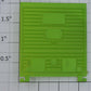 Lionel 9743-12 Neon Green 5-Panel Box Car Door