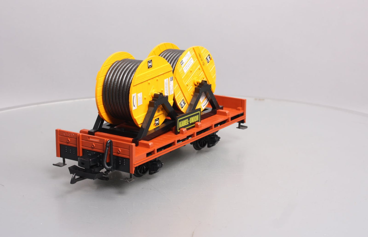 LGB 4002 G Scale Kabel Union Flatcar with Cable Reels LN/Box