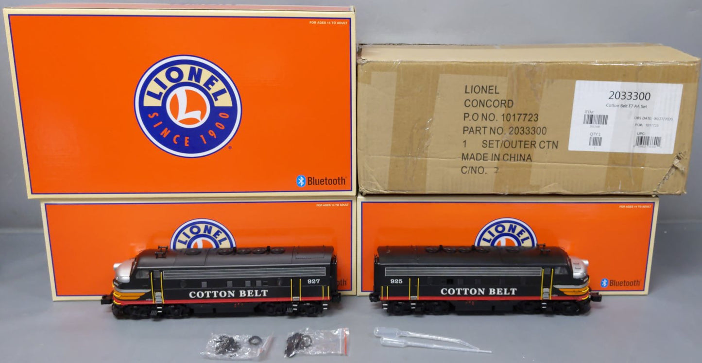 Lionel 2033300 O Gauge St. Louis & Southwestern "Cotton Belt" F7 AA Diesel Set