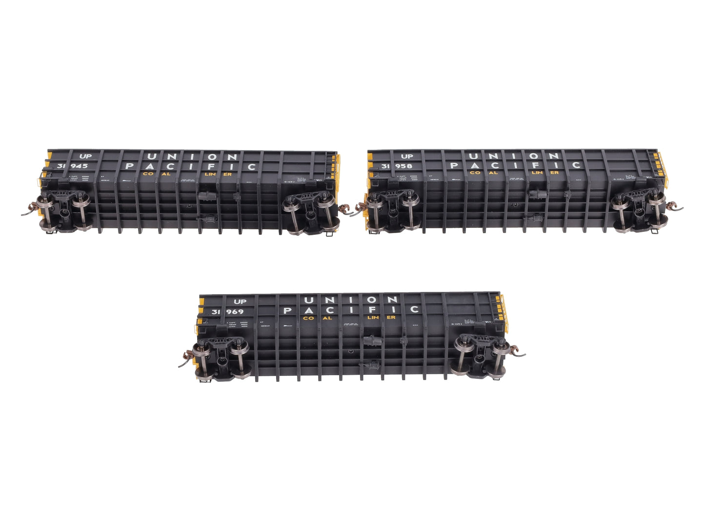 Athearn 97449 HO Scale Union Pacific Thrall High-Side Coal Gondolas (Set of 3)