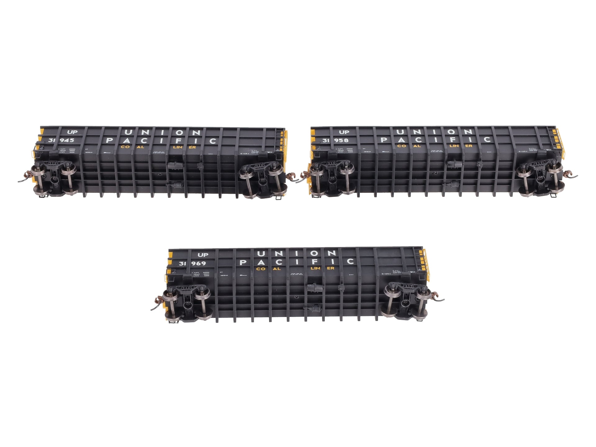 Athearn 97449 HO Scale Union Pacific Thrall High-Side Coal Gondolas (Set of 3)