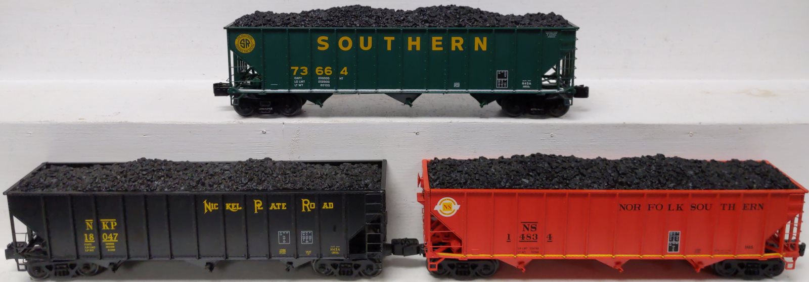 Lionel 6-17787 O Gauge NS Heritage NS/NKP/SOU Hoppers (Set of 3)