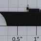 K-Line K4600-18-02 Right Hand Black Plastic Skirting