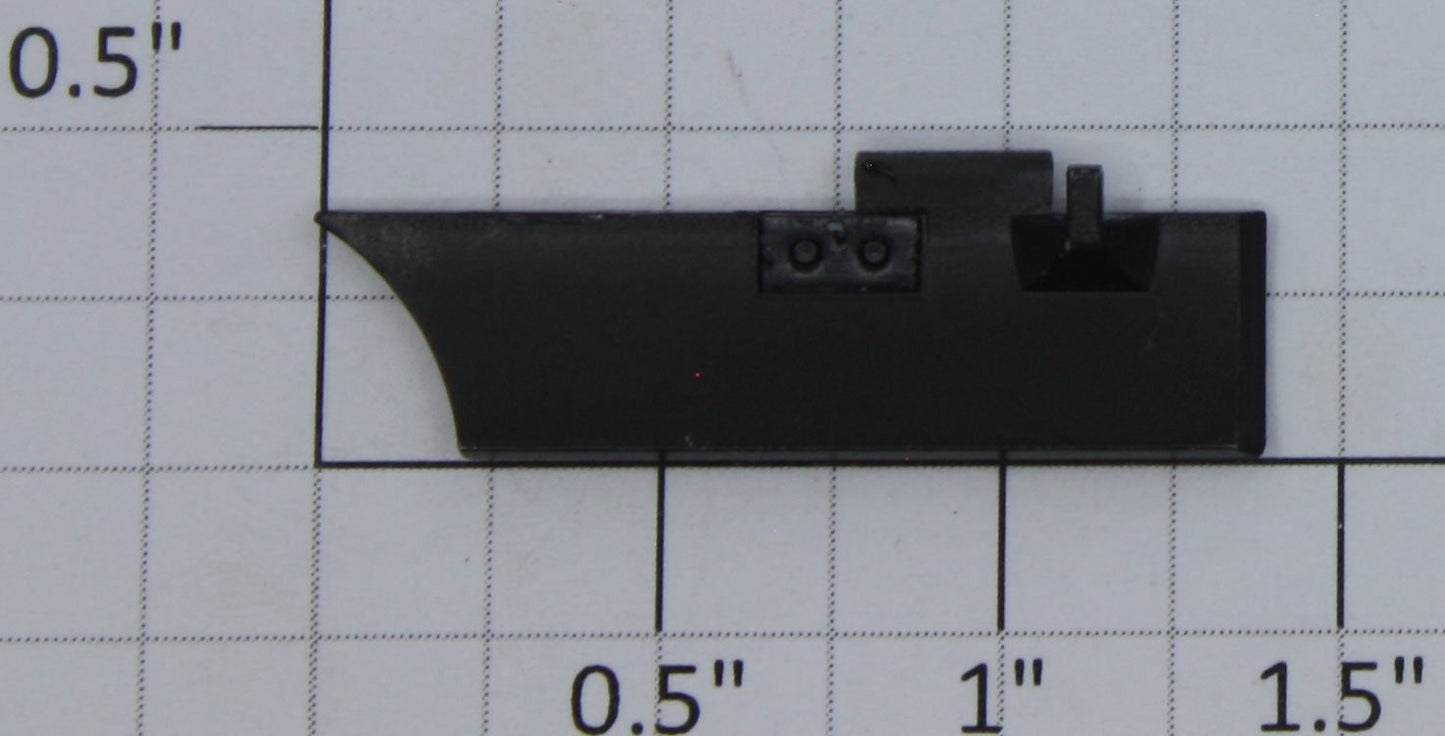 K-Line K4600-18-01A Left Hand Black Plastic Skirting