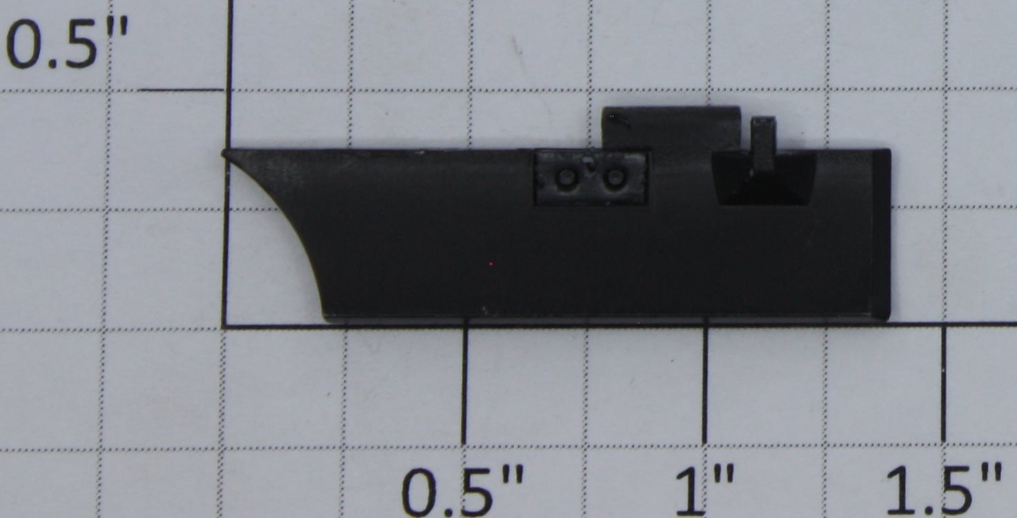 K-Line K4600-18-01A Left Hand Black Plastic Skirting