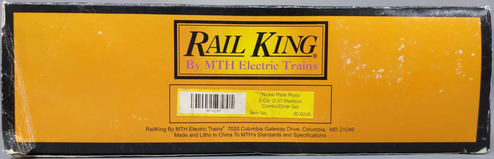 MTH 30-6245 O Nickel Plate Road Madison Combo/Diner Set (Set of 2) NIB